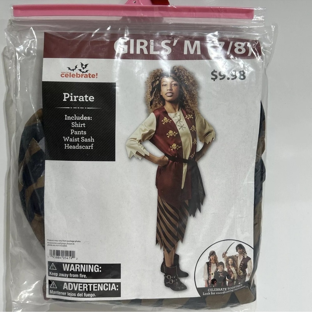 New Halloween girls pirate costume girls medium 7/8